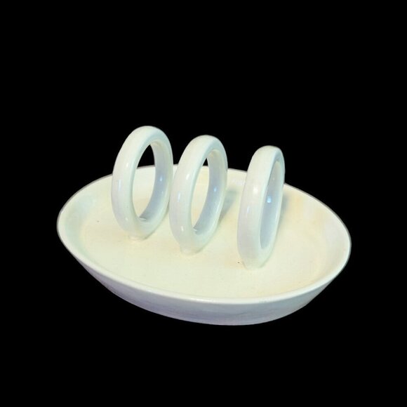 Vintage Wedgwood Etruria England 2AP38 Toast Rack 2 Slice Ceramic Porcelain - Picture 1 of 9